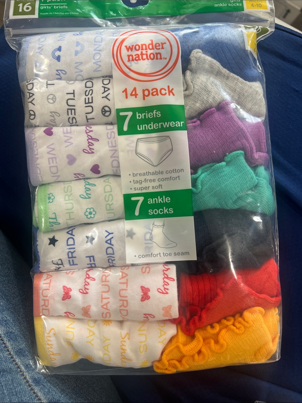 wonder nation Multicolor Boys Briefs & Ankle Socks 14-Pack